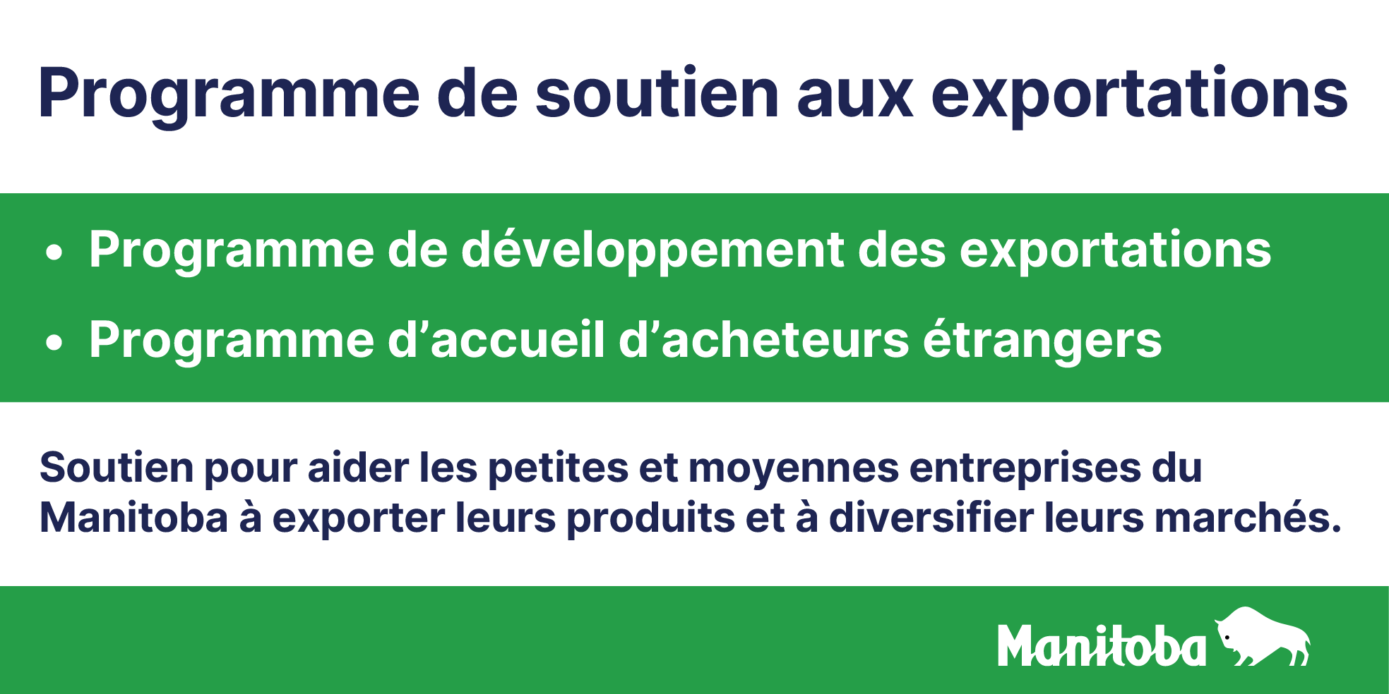 Programme de soutien aux exportations